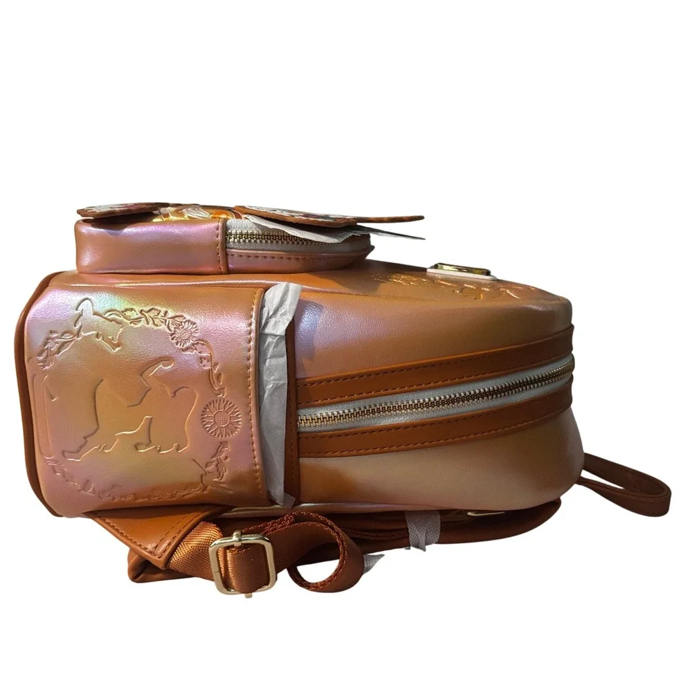 Disney Loungefly Pocahontas Iridescent Princess Cake Mini Backpack NWT Gold